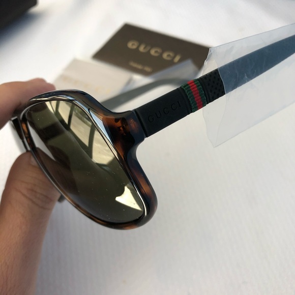 Gucci brown aviator frame sunglasses - Picture 5 of 8